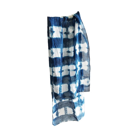 Shibori Silk Cotton Scarf