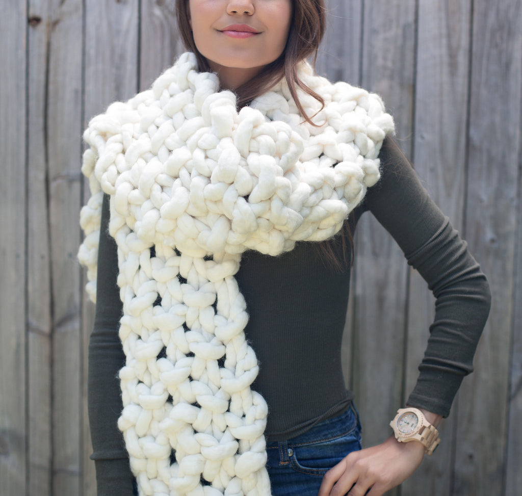 Aran Long Scarf