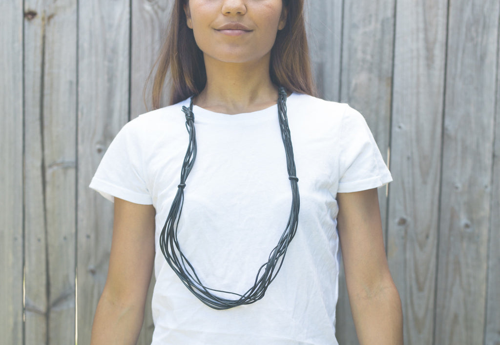 Vine Necklace - Black