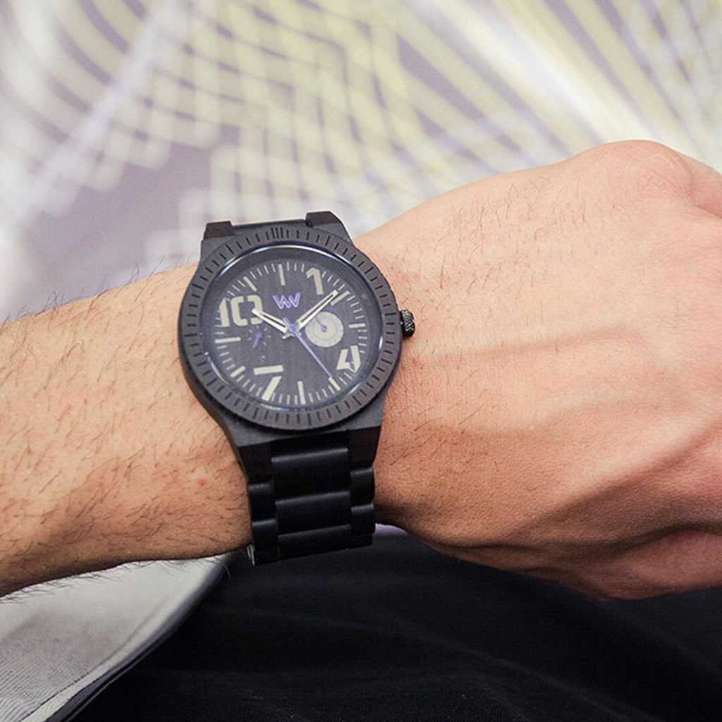 Oblivio Wood Watch - Black/Blue