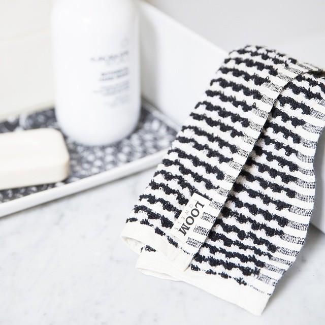 Monochrome Face Towel