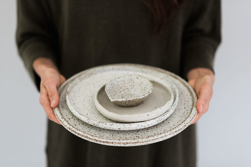 Round Flat Platter 2 - Speckle
