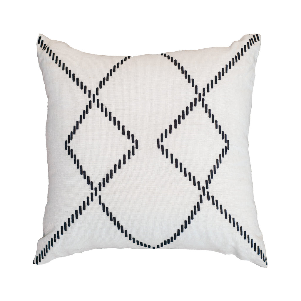 Crop Circles Medium Cushion White Crop Circles Medium Cushion White