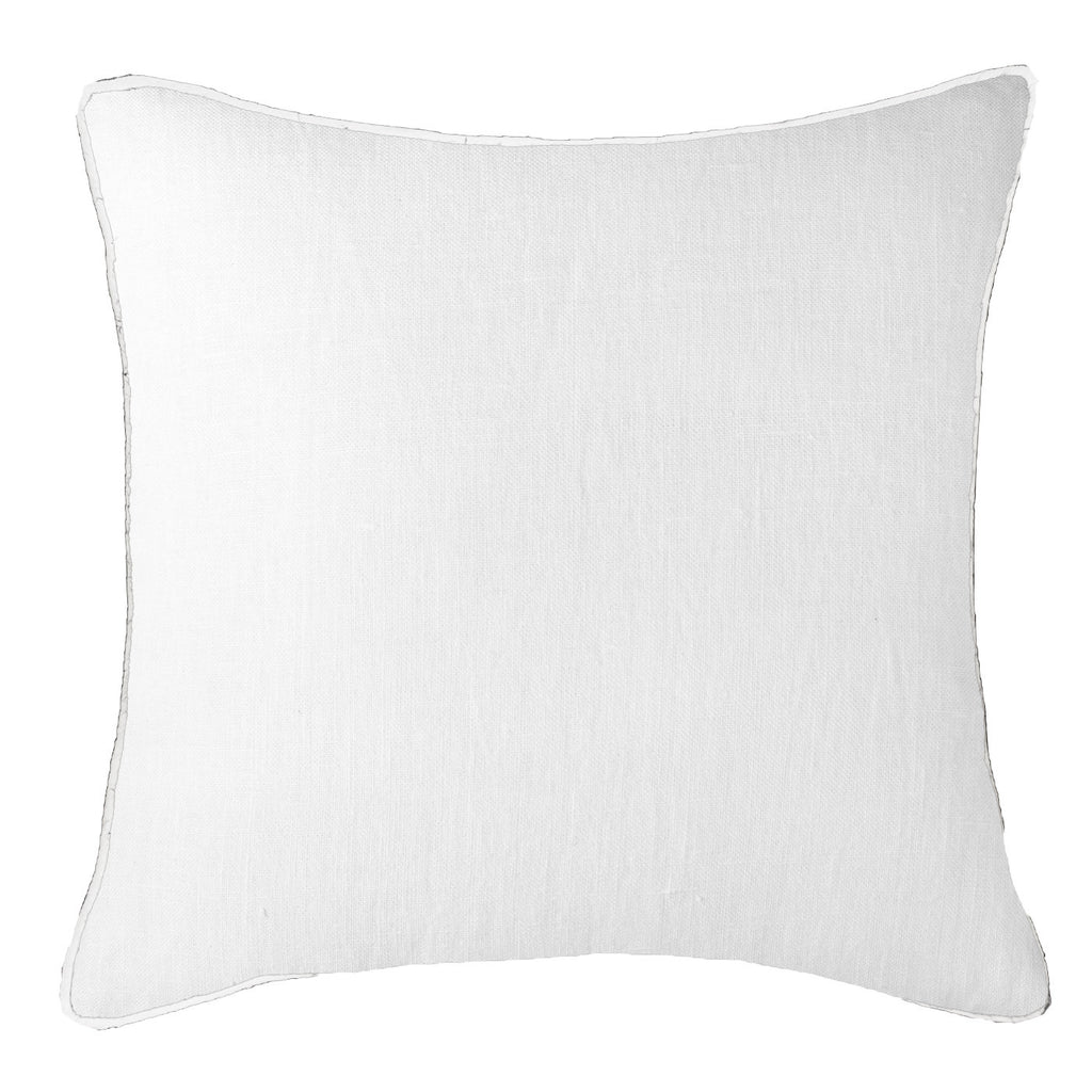 Piped Linen White Lounge Cushion Piped Linen White Lounge Cushion