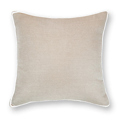 Piped Linen Natural Lounge Cushion