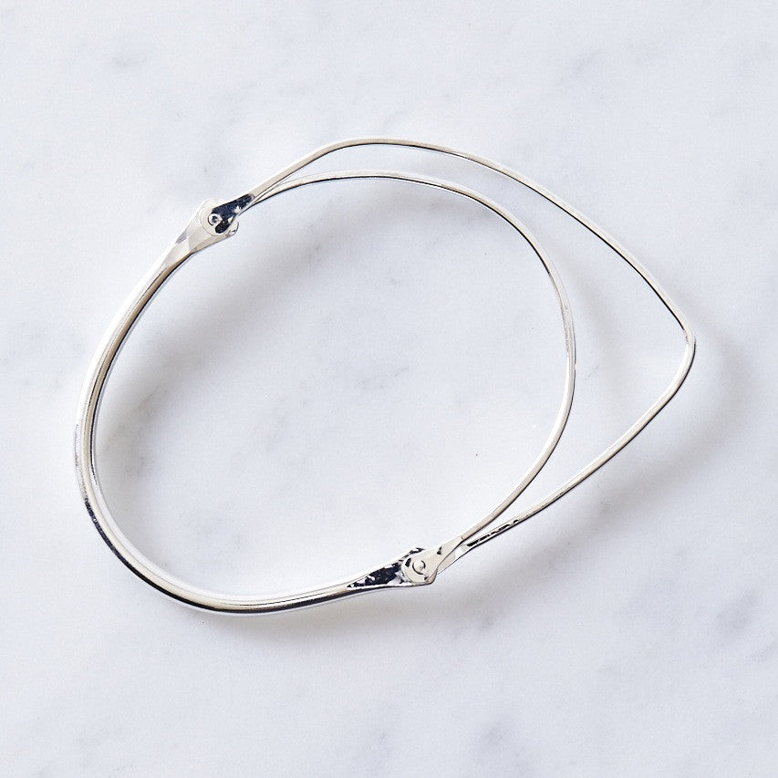 'Pure' Twin Silver Bangle no. 280