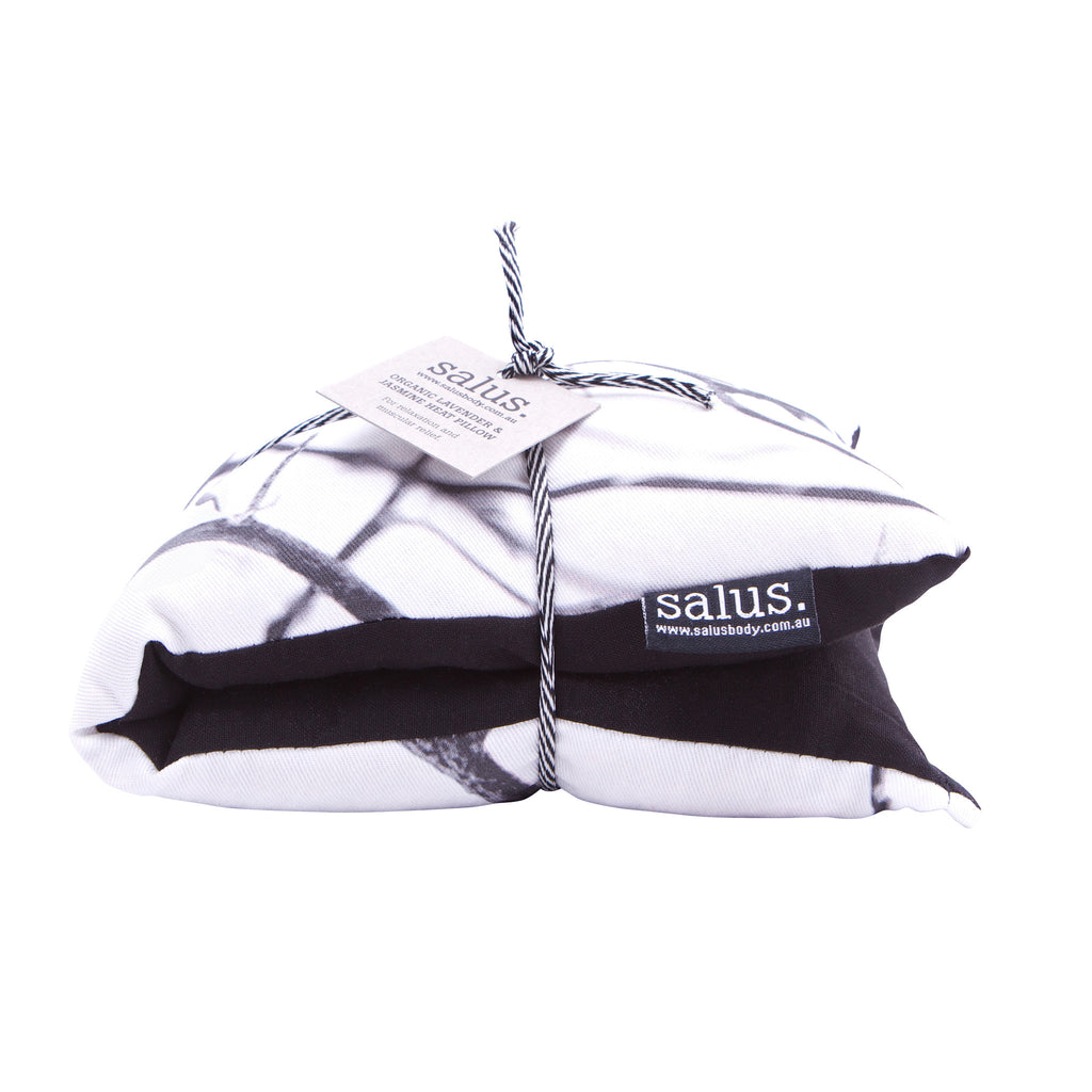 Organic Lavender & Jasmine Heat Pillow (Black & White)