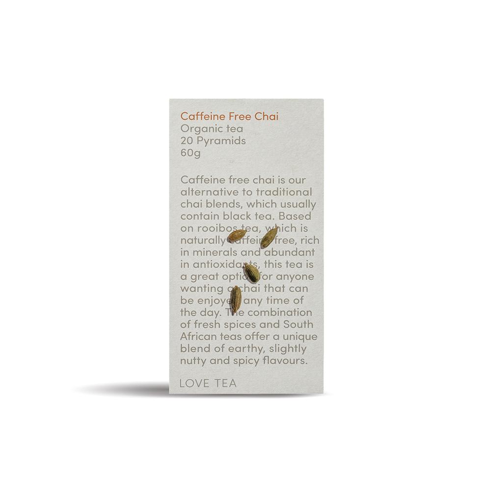Caffeine Free Chai Tea - Pyramids Caffeine Free Chai Tea - Pyramids