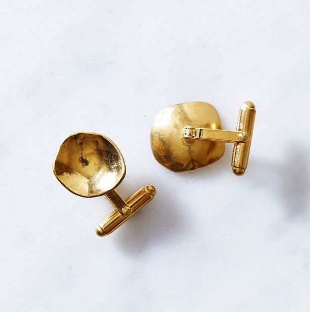 Dish Cufflinks Gold