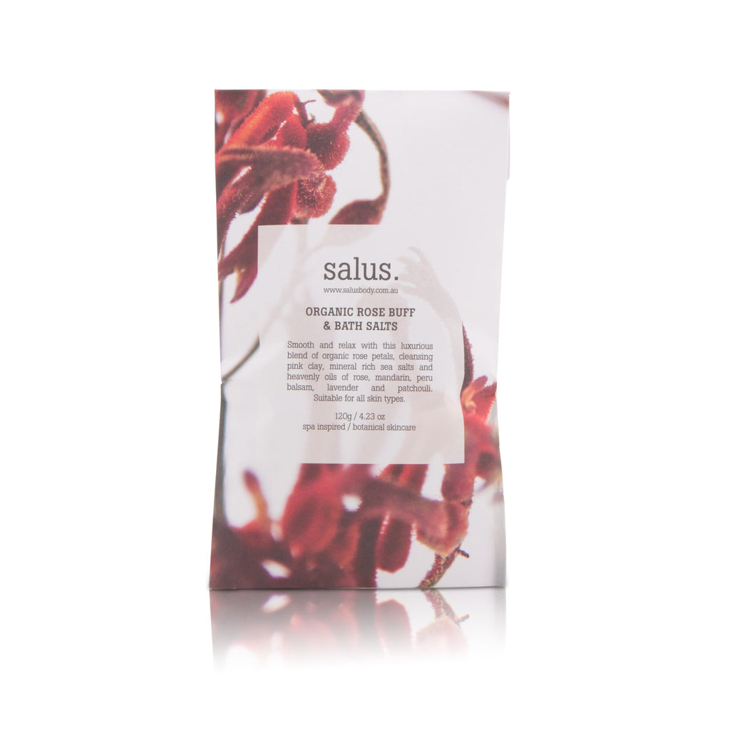 Organic Rose Buff & Bath Salts Organic Rose Buff & Bath Salts