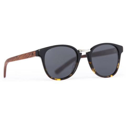 Declo Wood Sunglasses - Black Maple Polarised