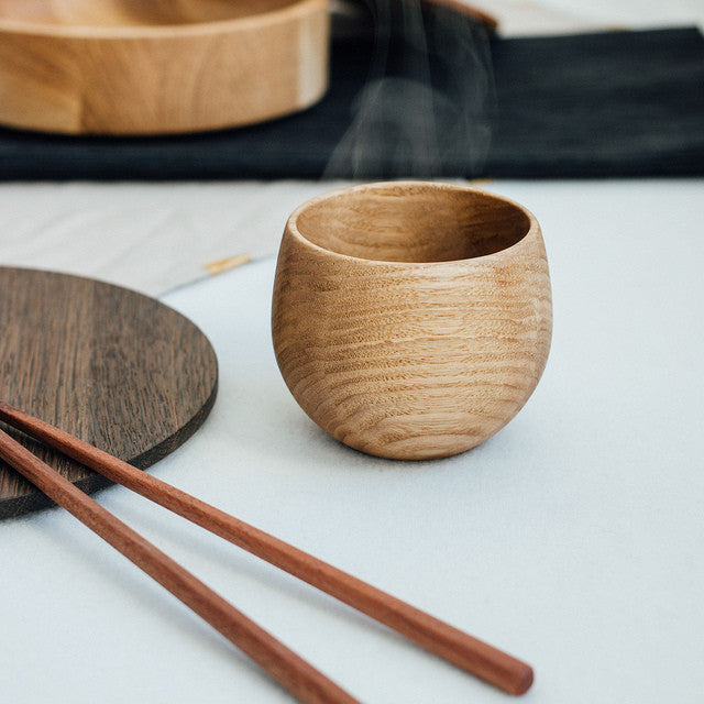 Small Round Cup - Chestnut