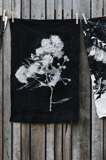 Australian Native Flora Linen Tea Towel
