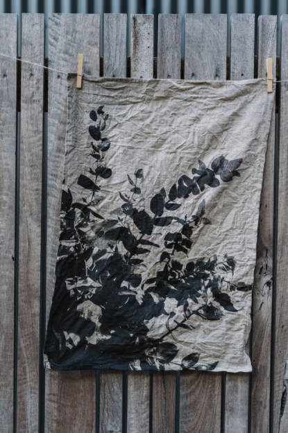 Australian Native Flora Linen Tea Towel