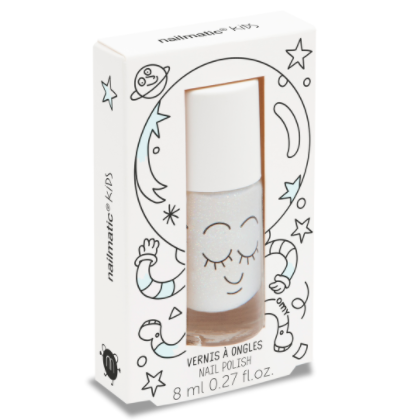 Super - White Glitter Kids Nail Polish