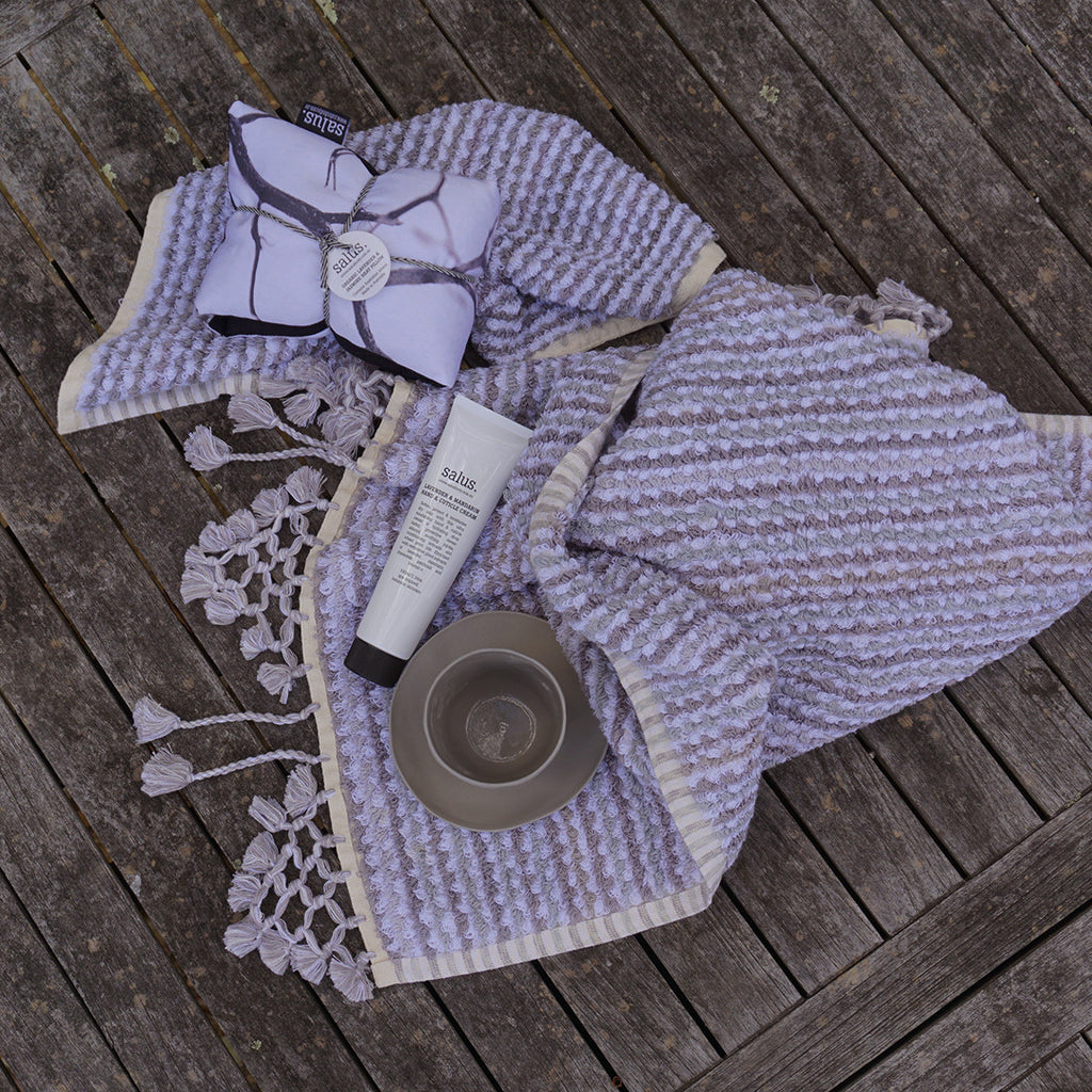 Organic Lavender & Jasmine Heat Pillow (Black & White)