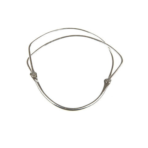 'Pure' Twin Silver Bangle no. 280
