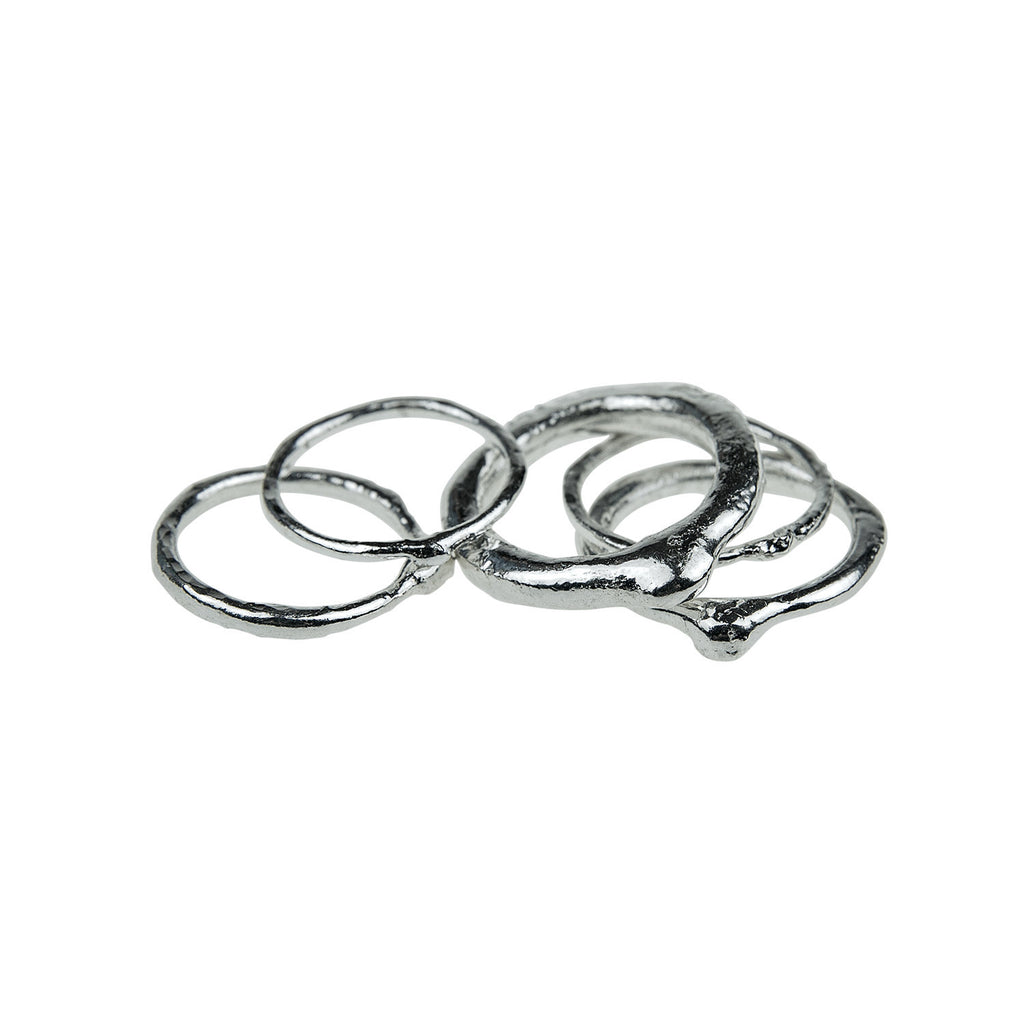 Fine Silver Stack Rings Fine Silver Stack Rings