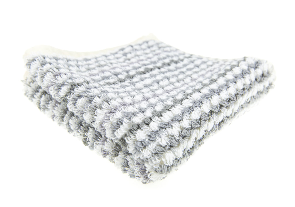 Grey & White Face Towel Grey & White Face Towel