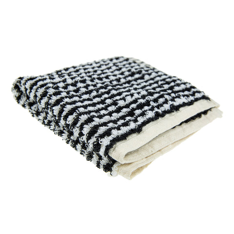 Grey & White Face Towel