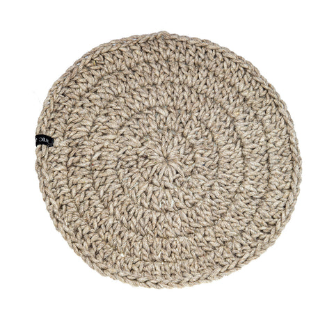 Crop Circles Black Medium Cushion