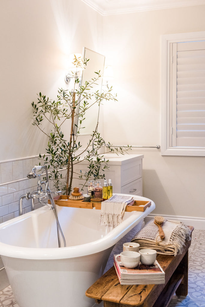 Grey & White Hand Towel