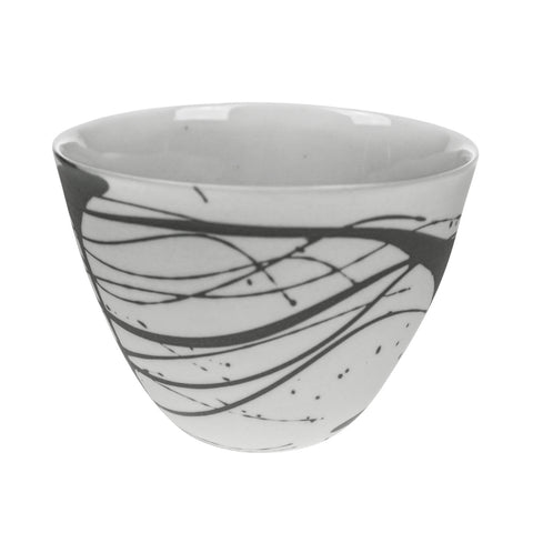 Round Bowl in Grey (Scribble Collection)