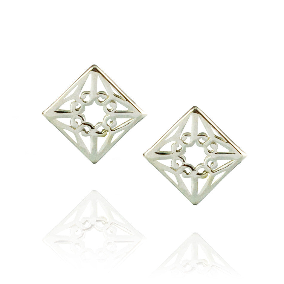 Lao Studs - Sterling Silver