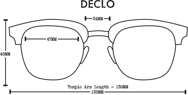 Declo Wood Sunglasses - Black Maple Polarised