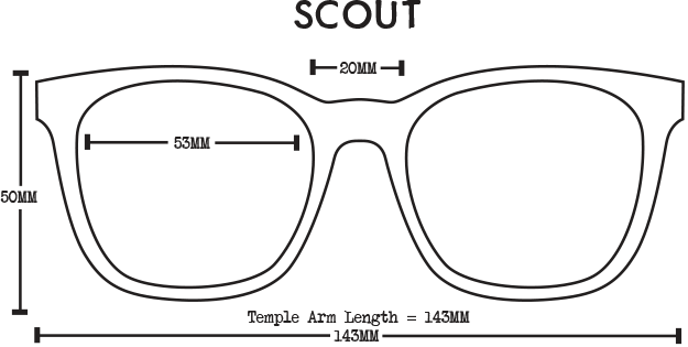 Scout Eco Sunglasses - Black Polarised