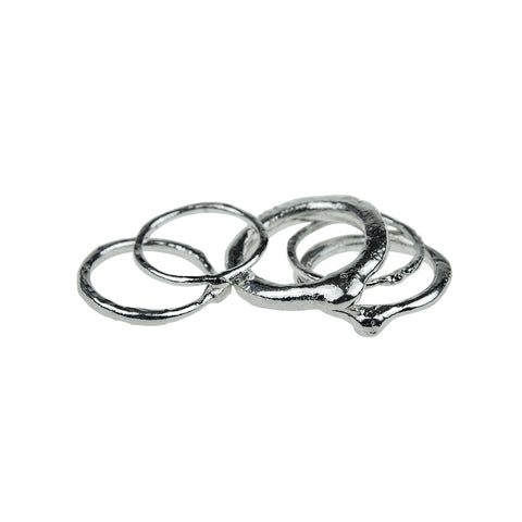 Fine Silver Stack Rings