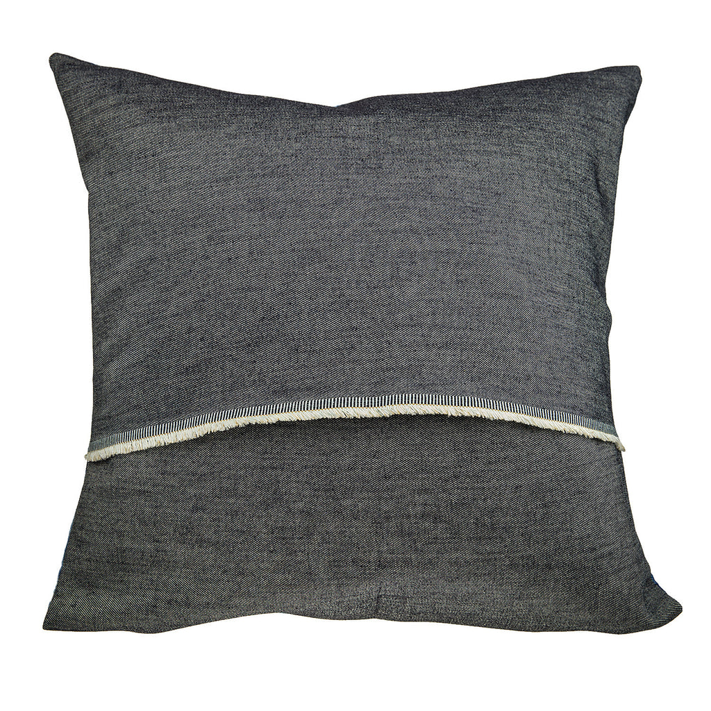 Shibori Blue Square Cushion