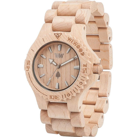 Date Wood Watch - Beige