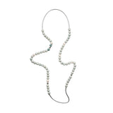 Tahndi Long Necklace - Pale Seaspray & Silver